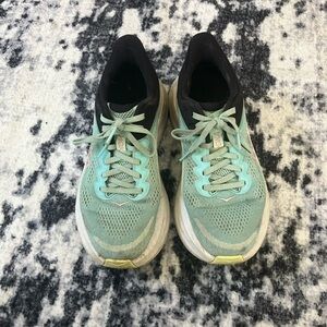 Hoka One One Women's Athletic Shoes - Mint and Black